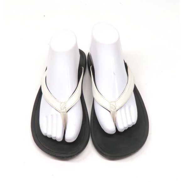 OLUKAI Kulapa Kai White Flip Flop Sandal Water Resistant Fast Dry Women 11 - Picture 2 of 8
